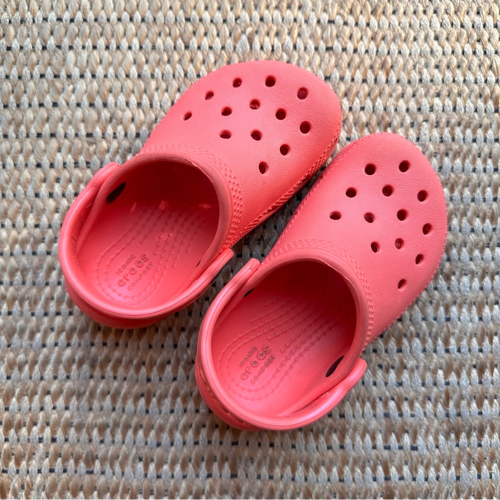 Kids classic CROCS Neon Watermelon in toddler 7